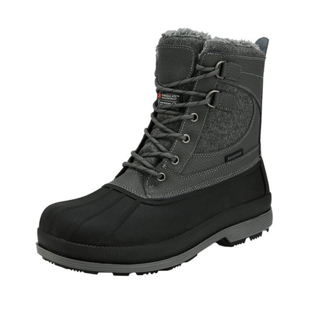 Men's Waterproof Insulated Snow Boots【Wide Fit】